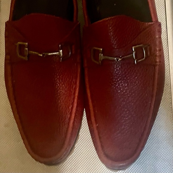 Gucci loafer horsebit size 9 red vibram gum sole clean 10!10 send offer - Picture 1 of 13